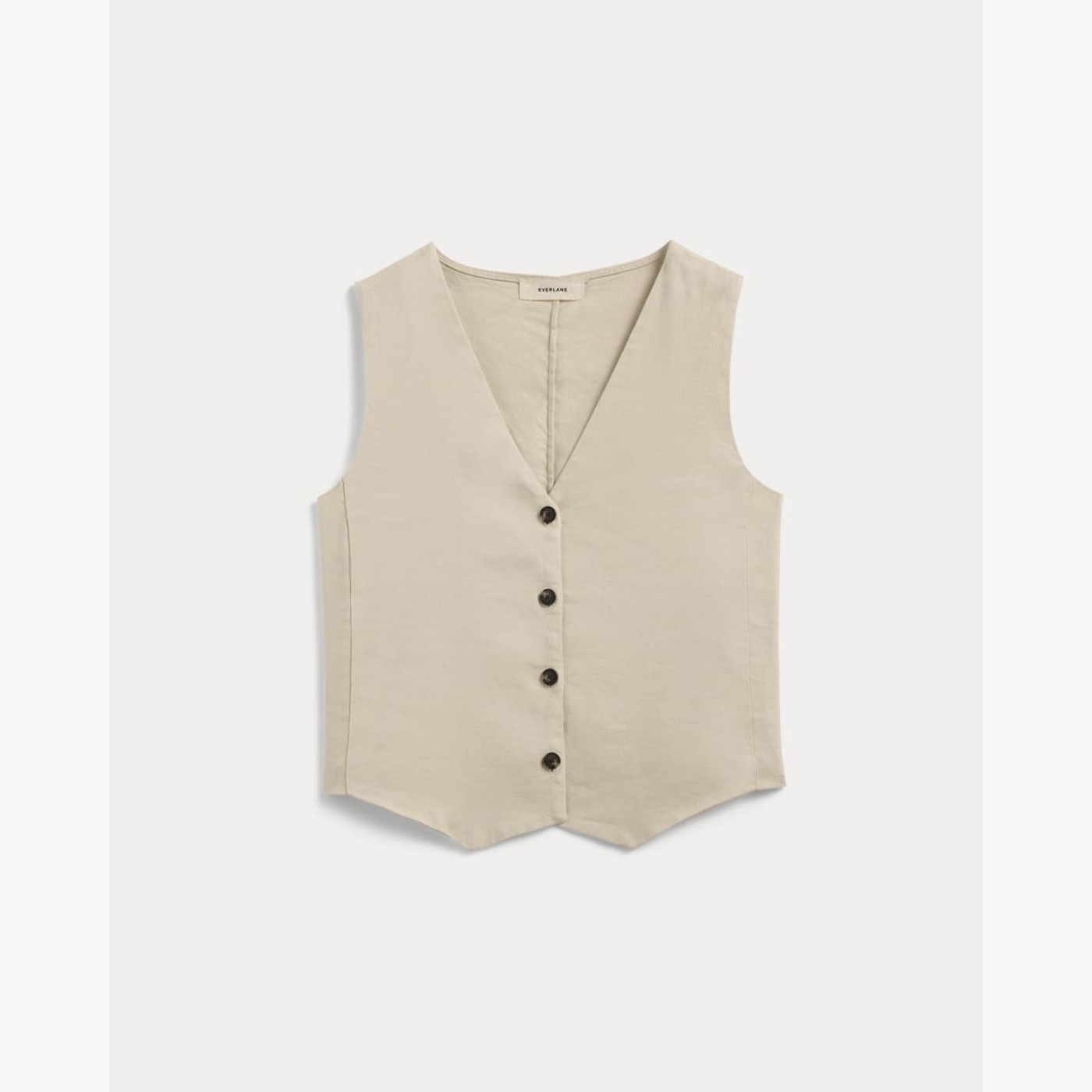 linen waistcoat product front view