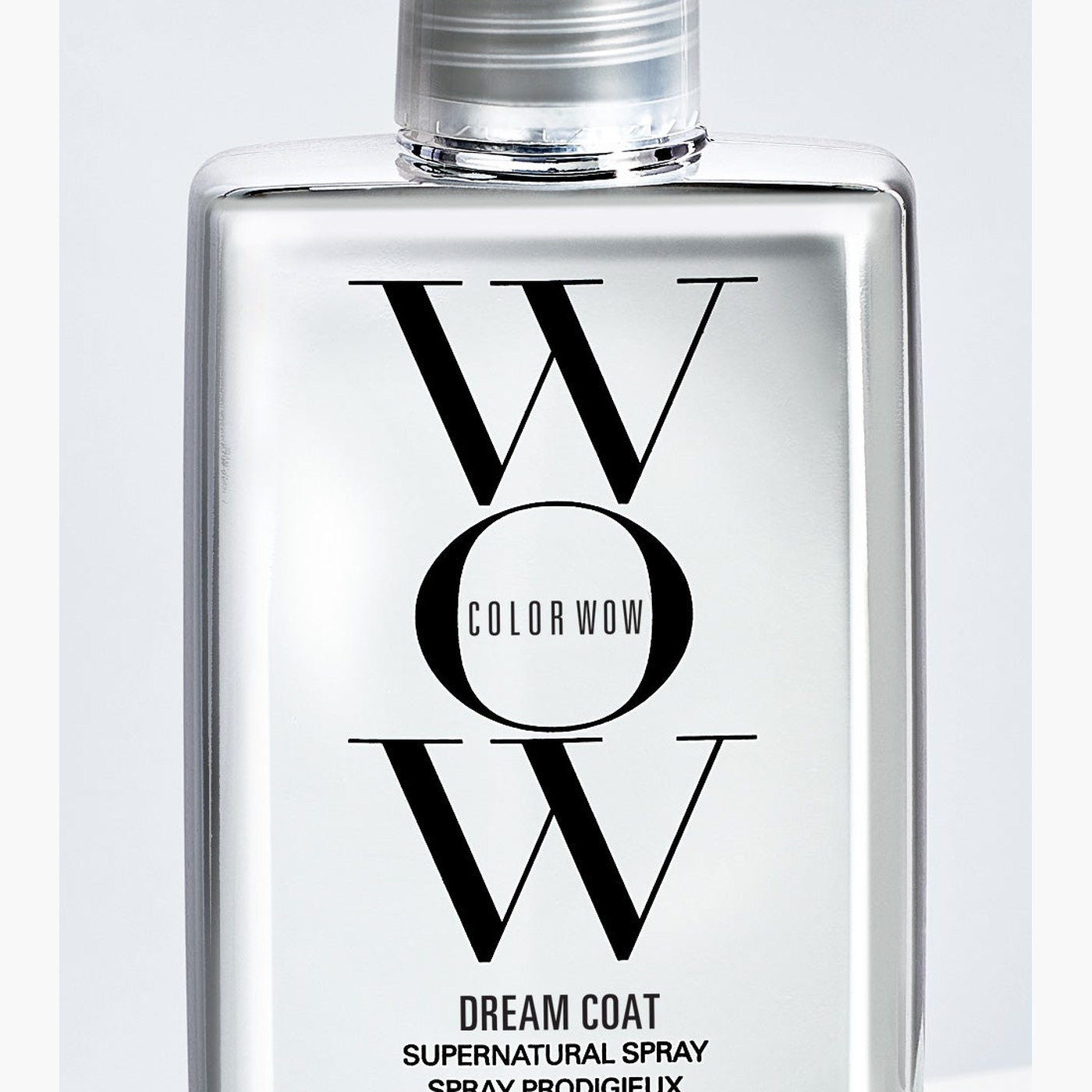 anti-frizz spray label detail