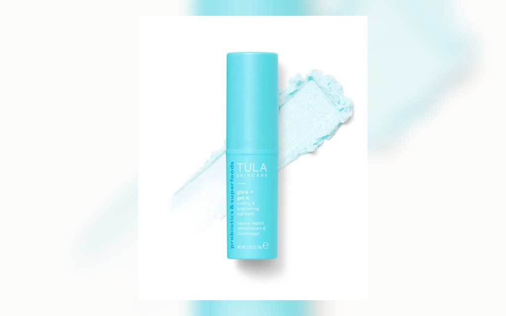 TULA Glow and Get It cooling eye balm stick