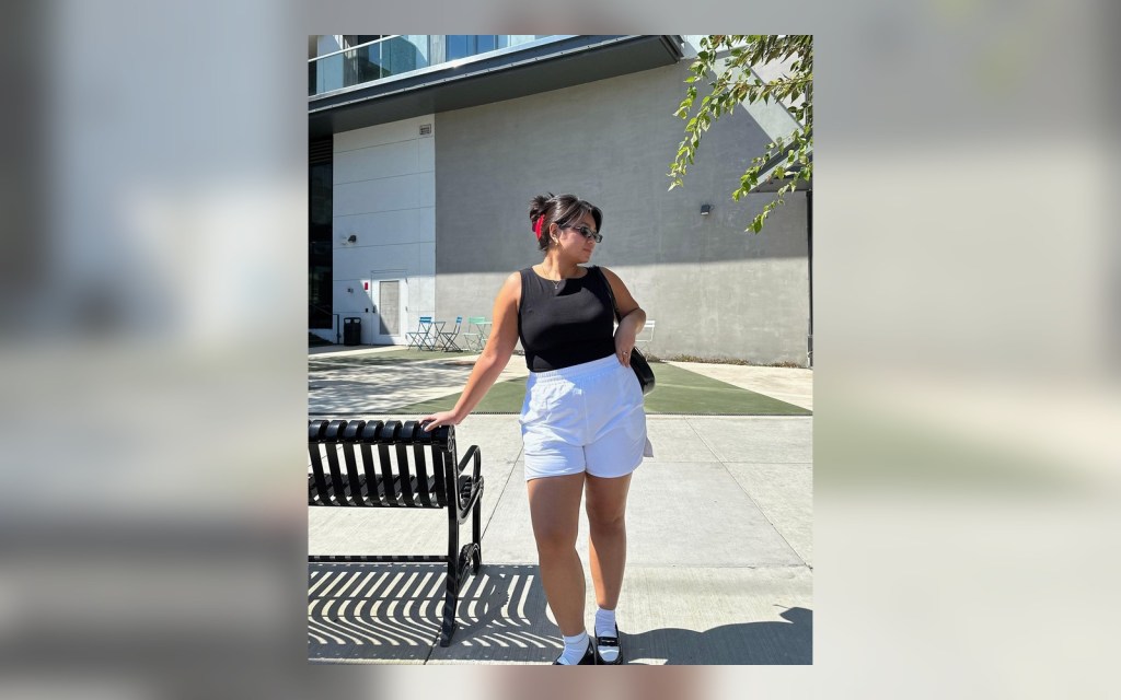 boxer shorts styled with a tank top