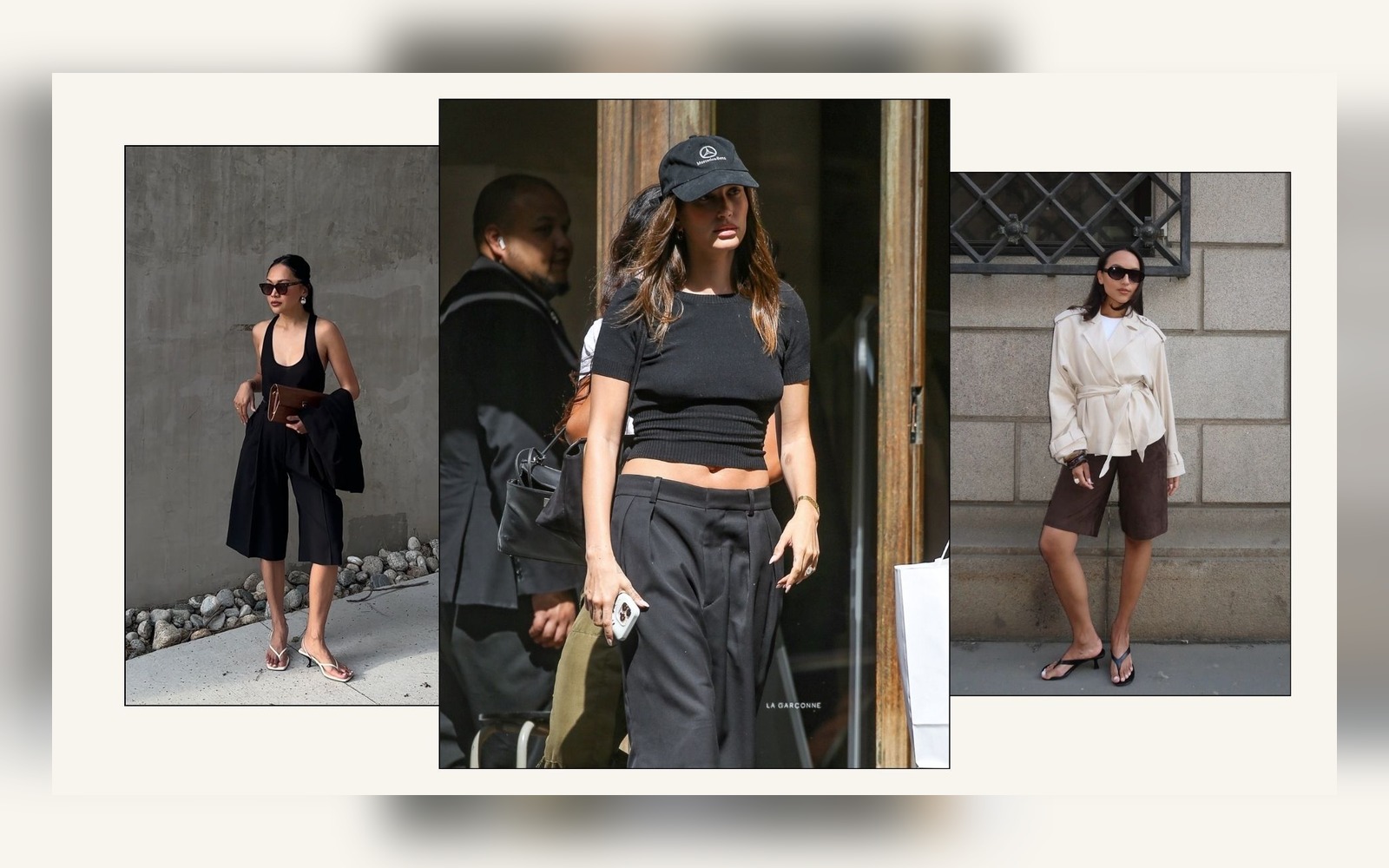 How to Wear Heeled Flip-Flops with Bermuda Shorts