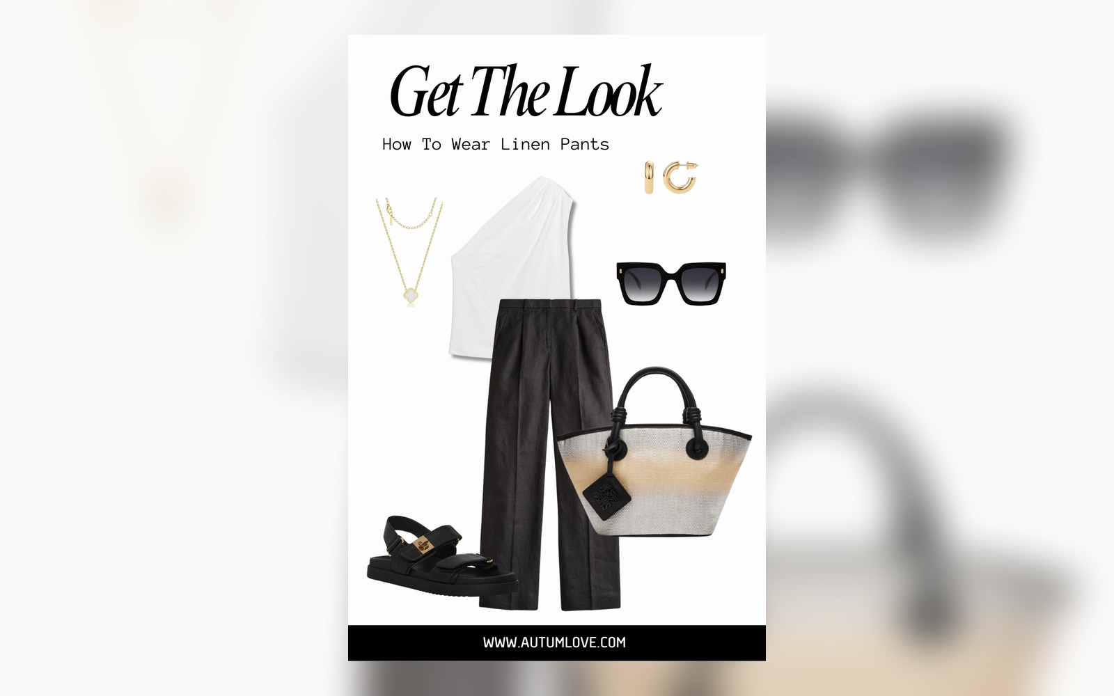 linen pants styled with a close-fitting cropped top